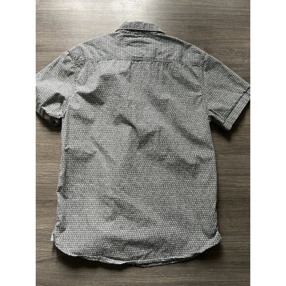 Denim And Flower Men’s Collared Button Down Shirt Slim Fit Sz Medium Gray - Picture 6 of 6